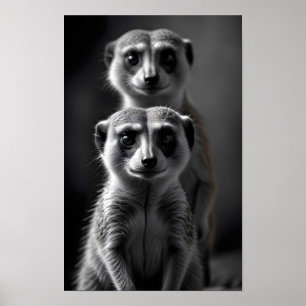 Póster Meerkat Wildlife Majestic Nature Life Wallpaper
