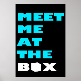 Póster Meet Me At The Box - Weight Lifting Inspiration