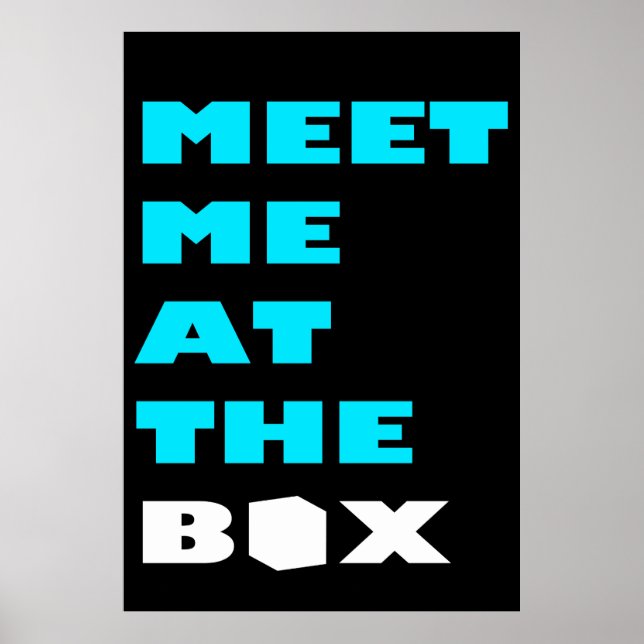 Póster Meet Me At The Box - Weight Lifting Inspiration (Frente)