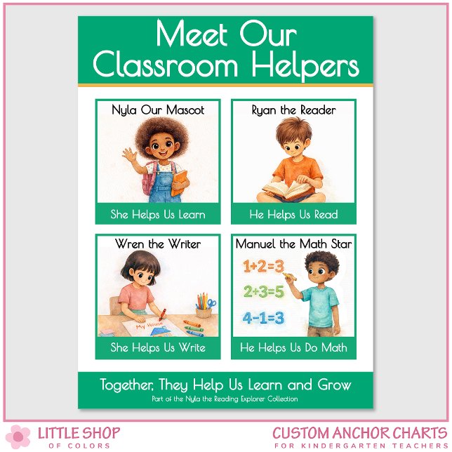 Póster Meet Our Classroom Helpers Teacher Anchor Chart (Subido por el creador)