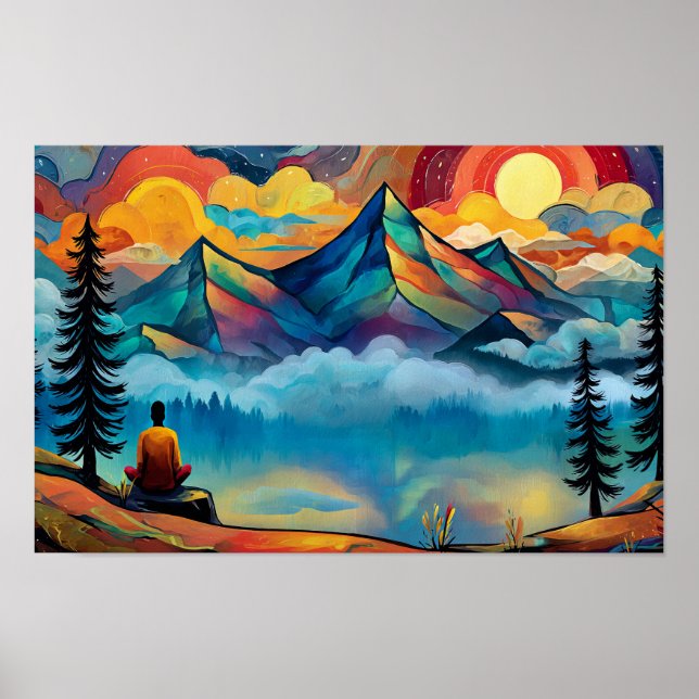 Póster Meeting God on the Mountain (Frente)