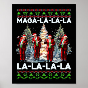 Póster Mega La La Donald Trump engaña a 47 Navidades feos