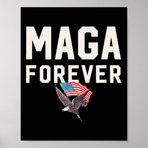 Póster Mega Trump gana por siempre inspirador a Trump