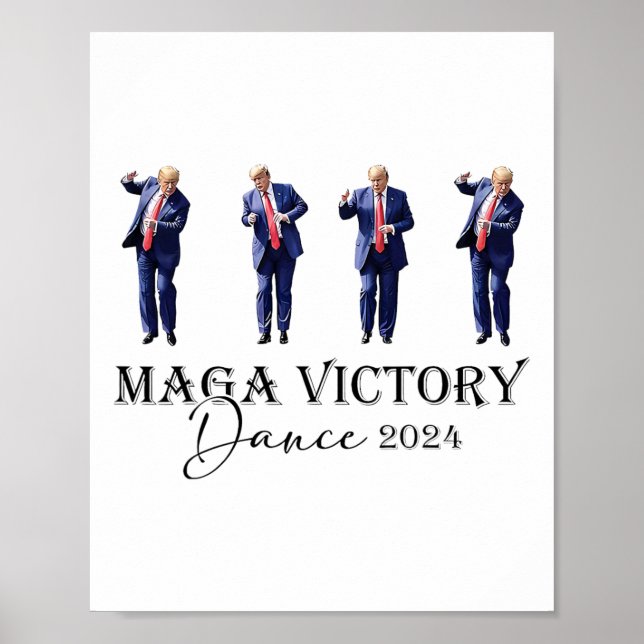 Póster Mega victoria Danza Trump 2024 47º presidente (Frente)
