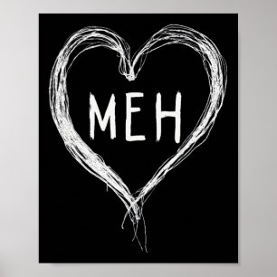Póster Meh San Valentines Anti San Valentines Singles