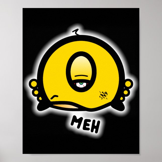 Póster Meh (y la cosa fría redonda con un ojo) poster (Frente)