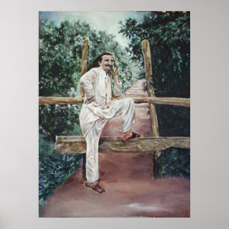 Póster Meher Baba en la naturaleza