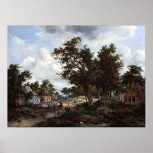 Póster Meindert Hobbema y Abraham Storck tierras