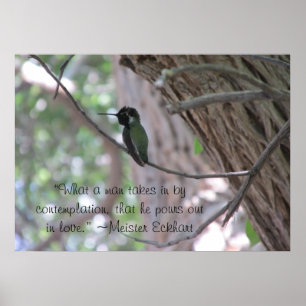Póster Meister Eckhart Contemplation Quote Poster