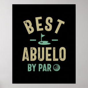 Póster Mejor Abuelo Para Los Hombres Del Abuelo Par