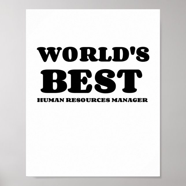 PÓSTER MEJOR ADMINISTRADOR DE RECURSOS HUMANOS DEL MUNDO (Frente)