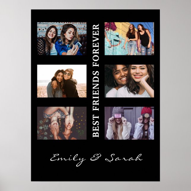Póster Mejor Amigo para Personalizado 6 Colección de foto (Frente)
