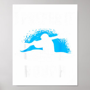 Póster Mejor Áspero Divertido Kayak de Aguas Bravas 
