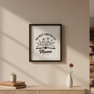 Póster Mejor capítulo literario arte de la maternidad