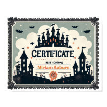 Mejor Certificado de Costume - Poster del castillo