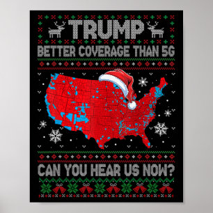 Póster Mejor cobertura de Trump que 5 g Mapa electoral gr