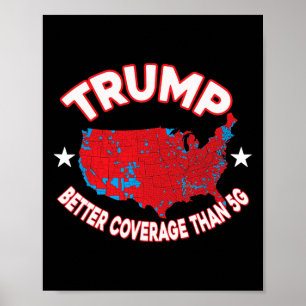 Póster Mejor cobertura de Trump que el mapa de resultados