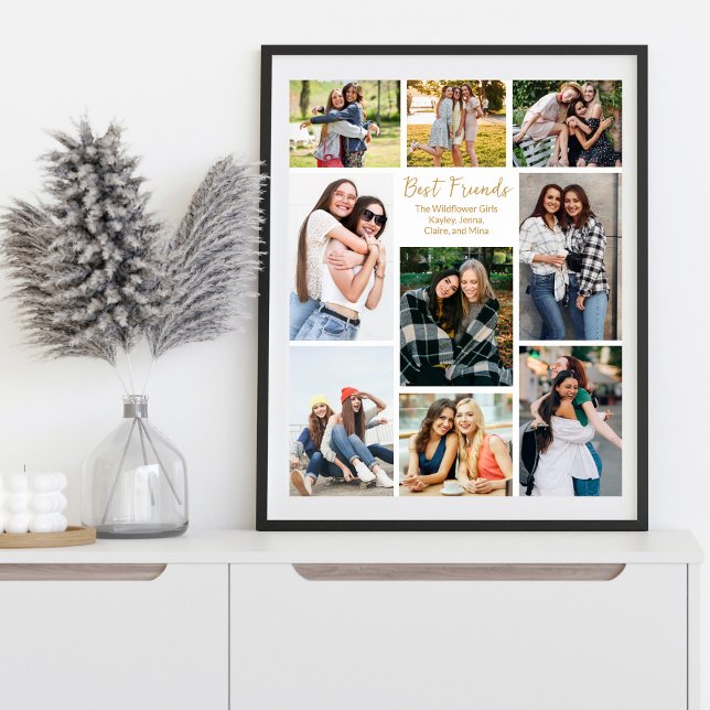 Póster Mejor Collage de fotos de amigos personalizado (Subido por el creador)
