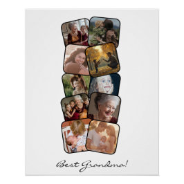 Póster Mejor Collage de fotos de la abuela 10