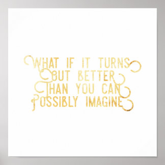 Póster Mejor De Lo Que Se Puede Imaginar: Poster