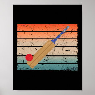 Póster Mejor diseño de cricket para hombres y mujeres Dep
