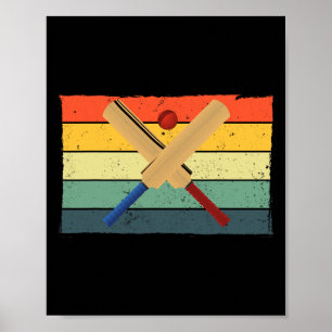 Póster Mejor diseño de cricket para hombres y mujeres dep