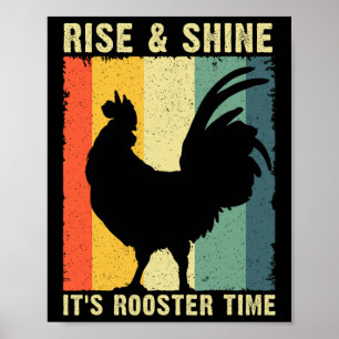 Póster Mejor diseño de gallo para hombres mujeres niños g