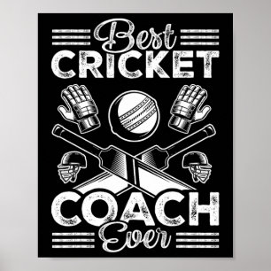 Póster Mejor Entrenador de Cricket de Todos los Tiempos