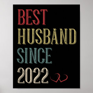 Póster Mejor Esposo 2022 3 años Tercer aniversario Boda F