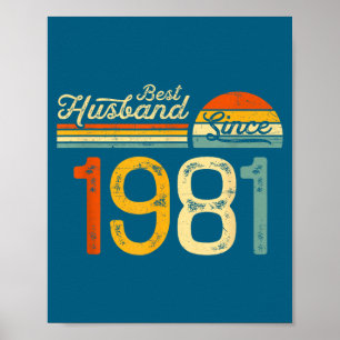 Póster Mejor esposo desde el 45º aniversario de bodas
