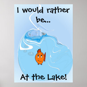 Póster ¡Mejor estaría... En el Lago!