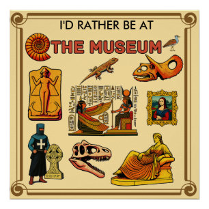Póster Mejor Estaría en el Museo