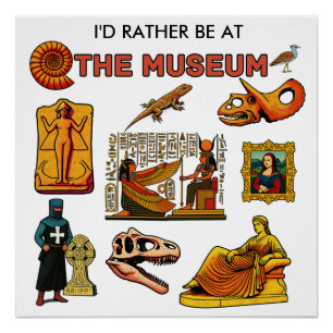 Póster Mejor Estaría en el Museo