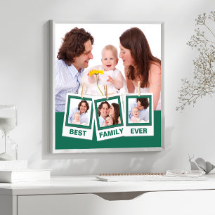 Póster Mejor Familia de Todos los Tiempos Collage Persona