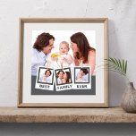 Póster Mejor familia Personalizado Instagram 4 Collage de<br><div class="desc">Sube tus fotos favoritas para hacer tu propio regalo personalizado de foto de keepsake.</div>