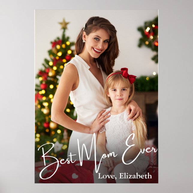 Póster Mejor foto de mamá de Personalizado (Frente)