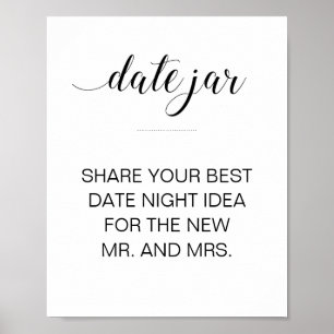 Póster Mejor idea de cita para recién casados boda