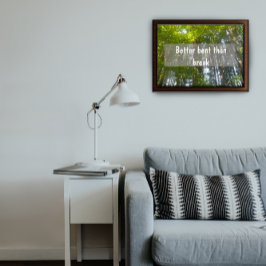 Póster Mejor inclinado que romper poster Inspirador