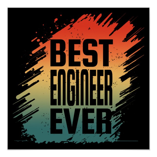 PÓSTER MEJOR INGENIERO DE TODOS LOS TIEMPOS  (Anverso)