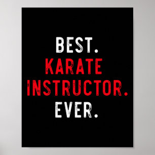 Póster Mejor instructor de karate - Karate Inspirador