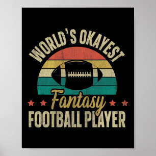 Póster Mejor Jugador de Fantasía de Fútbol del Mundo Fant