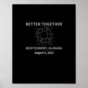 Póster Mejor Juntos Montgomery Alabama Estilo Clásico