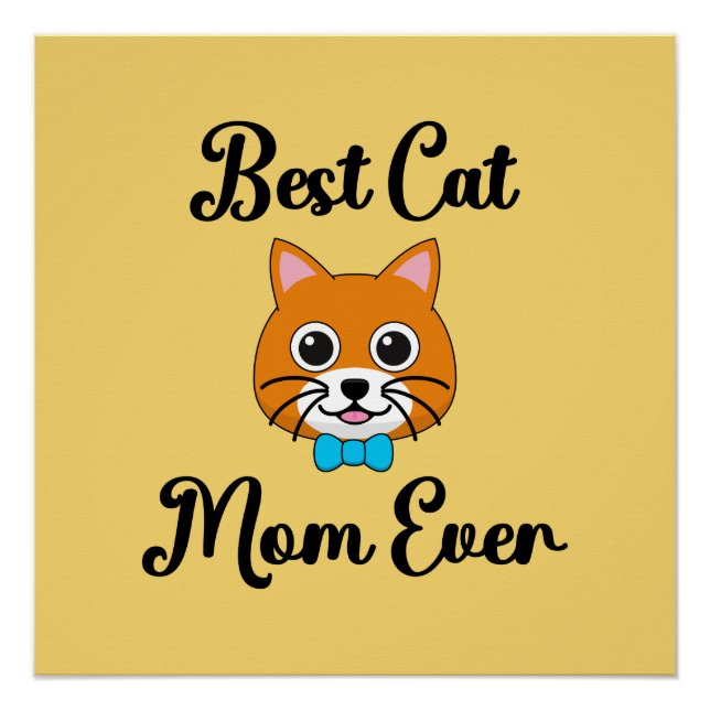 Póster Mejor Madre De Gato (Anverso)