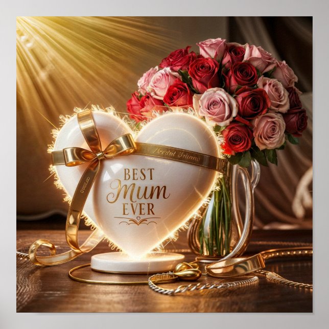 Póster Mejor Mamá del Mundo (Frente)