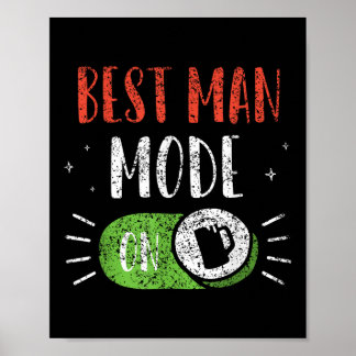 Póster Mejor Modo Hombre En Groom Equipo Fiesta Bacheled 