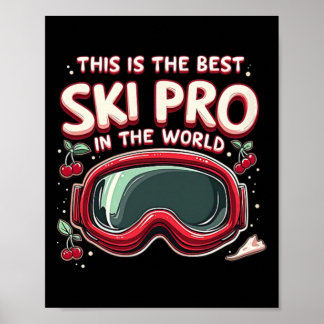 Póster Mejor Nieve Deportiva de Esquí