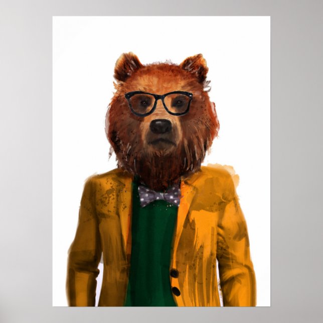 Póster Mejor oso vestido (Frente)