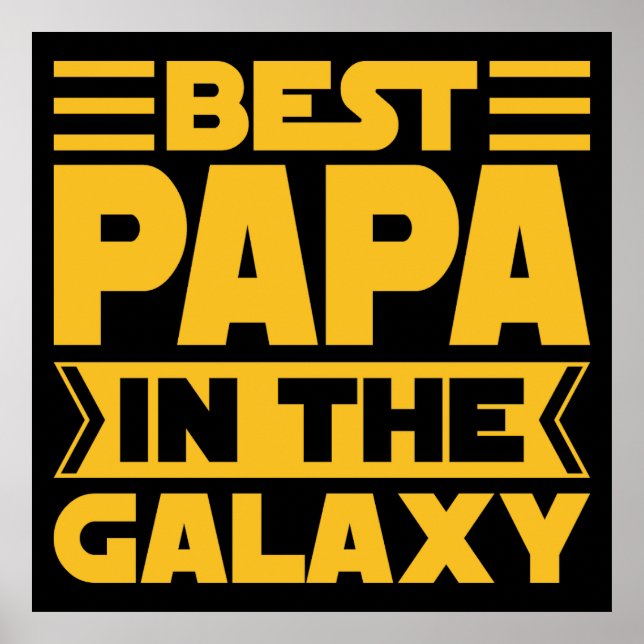 Póster Mejor Papá De La Galaxia (Frente)