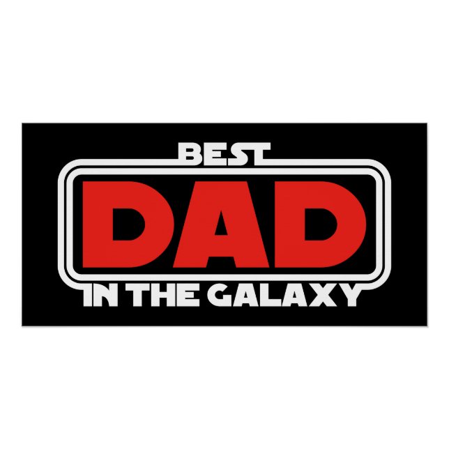 Póster Mejor Papá de la Galaxia (Anverso)