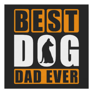 Póster Mejor Papá de Perro de Todos los Tiempos